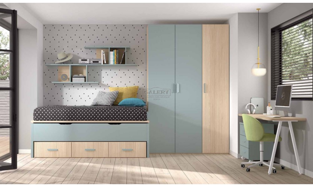 Dormitorio juvenil compacto W1