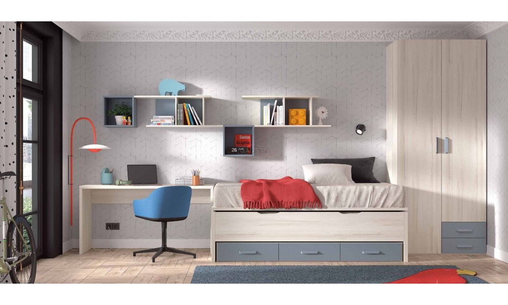 Dormitorio juvenil compacto W3